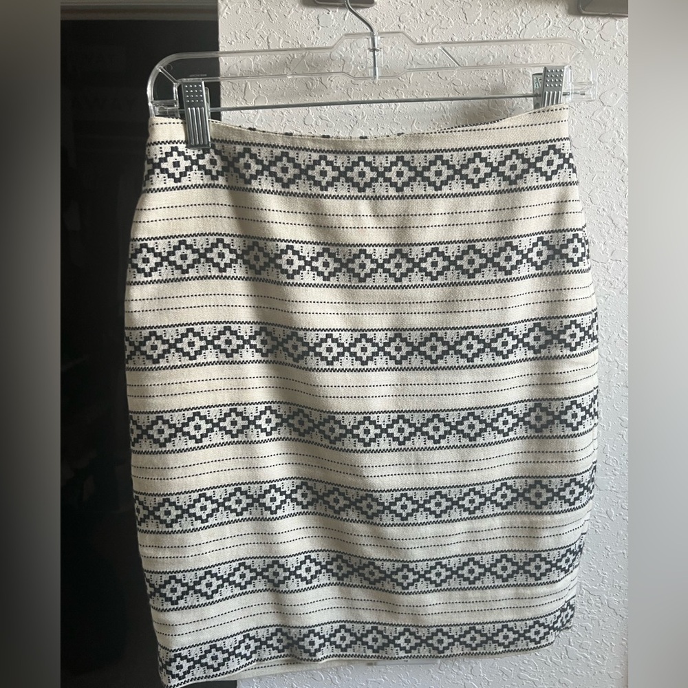 Aztec inspired pattern skirt